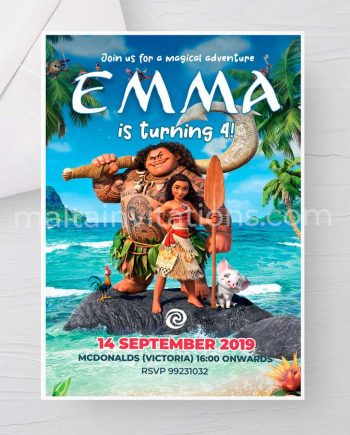 Moana Invite