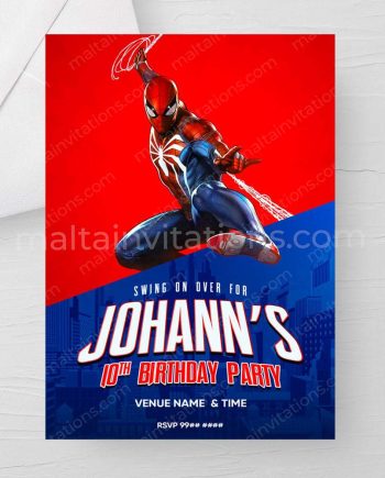 Spider-Man Invitation