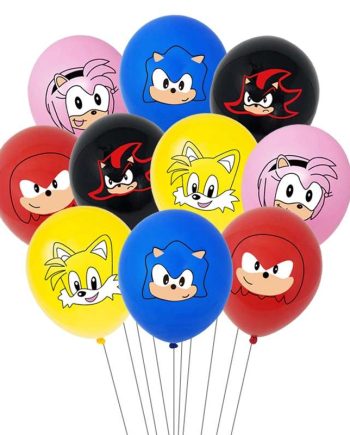 Sonic Theme Balloon - 12pcs Set