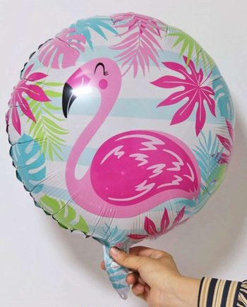 Flamingo Round Balloon - Foil 18"