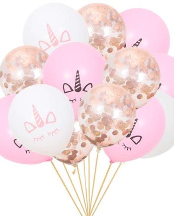 Unicorn Confetti Balloon Set - 13pcs