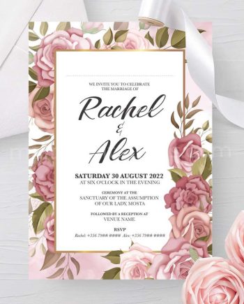 Floral Wedding Invitation