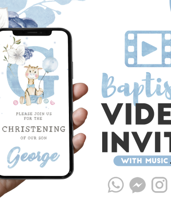 Boy Baptism invitation