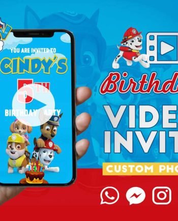 Paw Patrol animated invitation