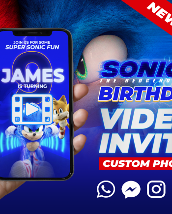 Sonic Birthday Invite