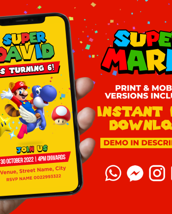 Super Mario Invitation