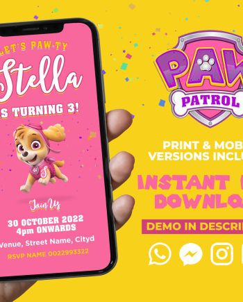 Sky Paw Patrol Invite