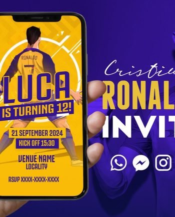 Cristiano Ronaldo birthday invite