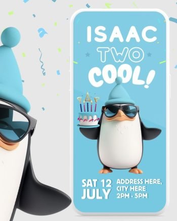 Two Cool Birthday Invitation